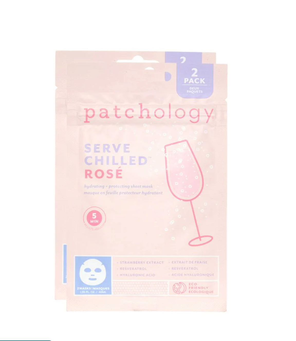 Chilled rose hydrating 2 sheet pack