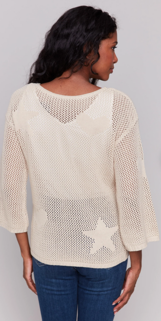 Knit crochet sweater