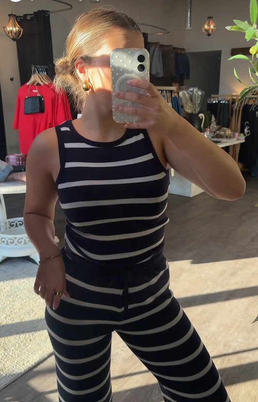 Luxe Stripe Lounge Tank
