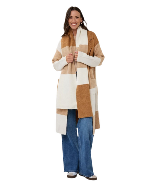 Colour block scarf