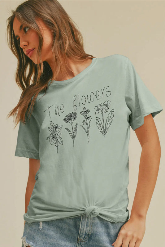 The flowers graphic tee