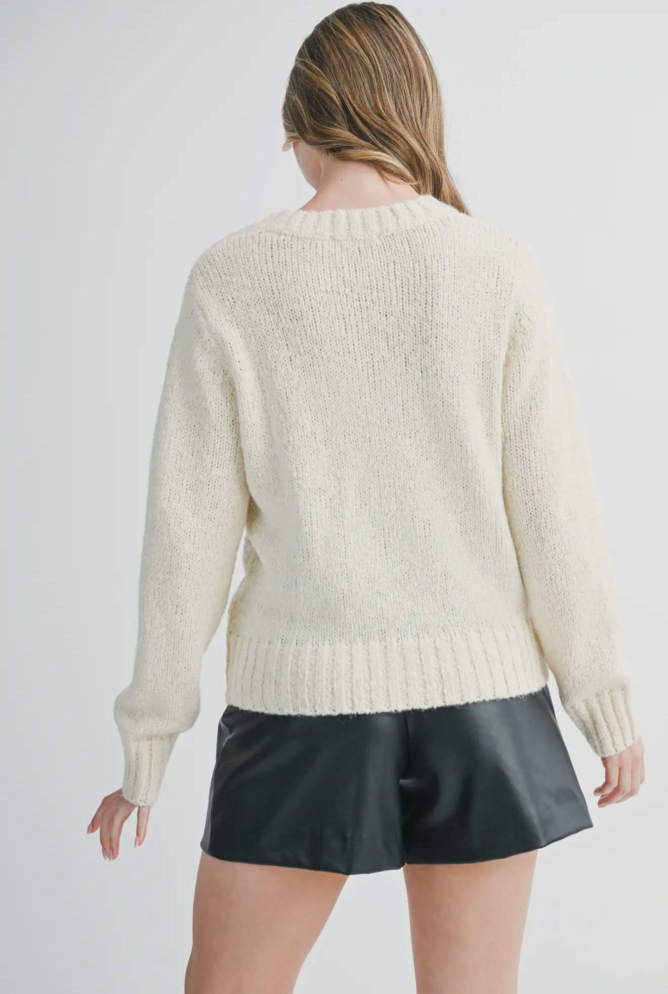 Knit sequin sweater