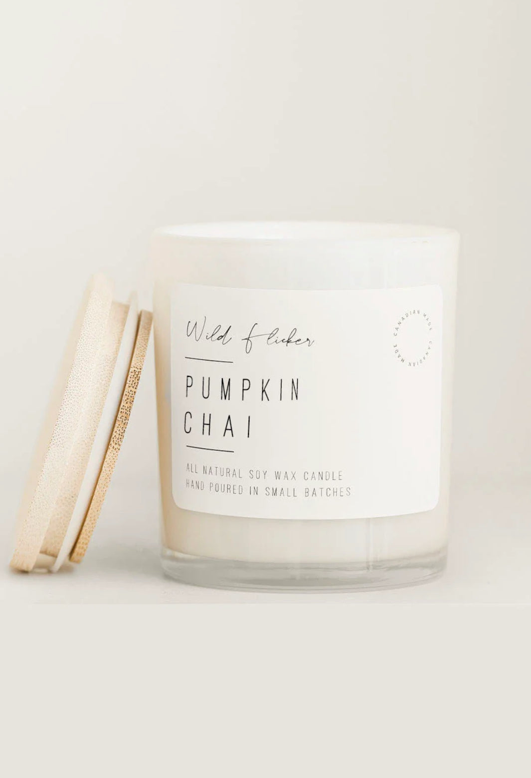 Pumpkin chai wood wick candle