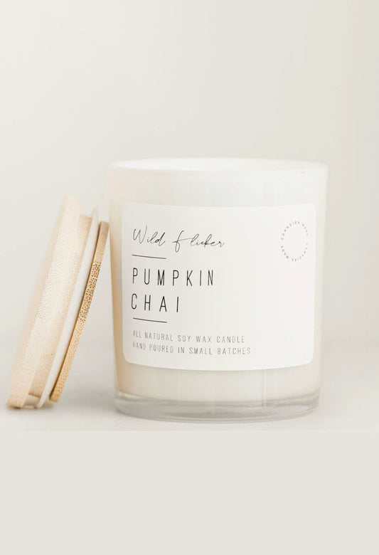 Pumpkin chai wood wick candle