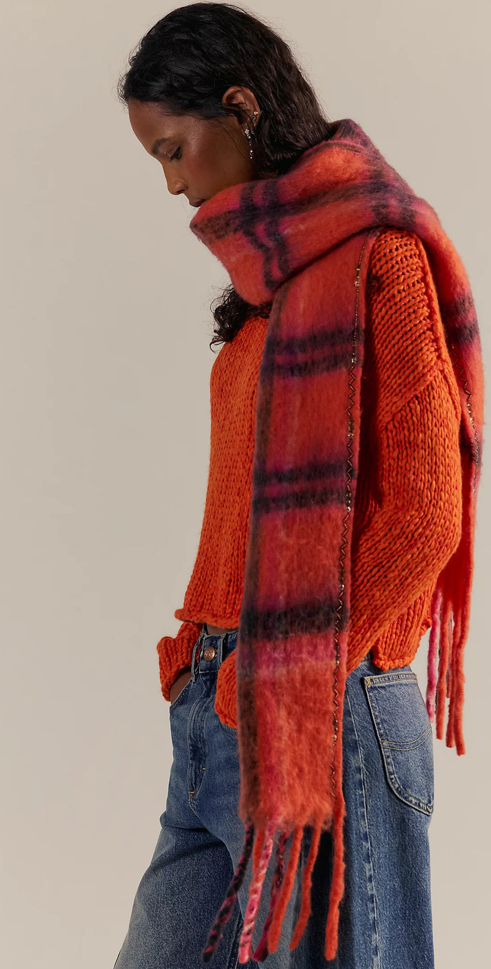 Highland Plaid Skinny/Pink Combo