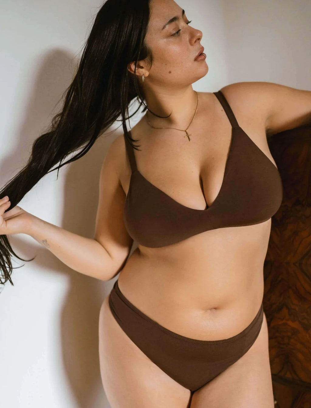 Huha Brown Low Profile Thong