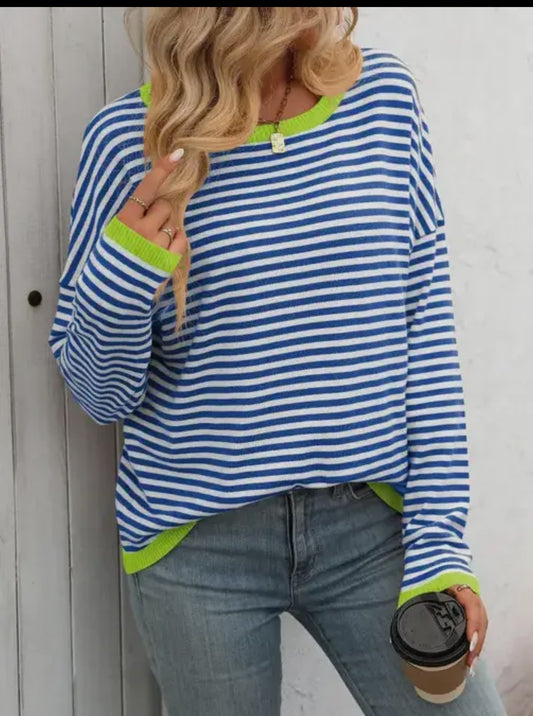 Striped Blue/green sweater