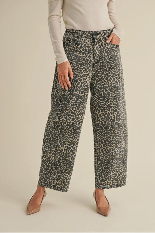 Marla leopard jeans