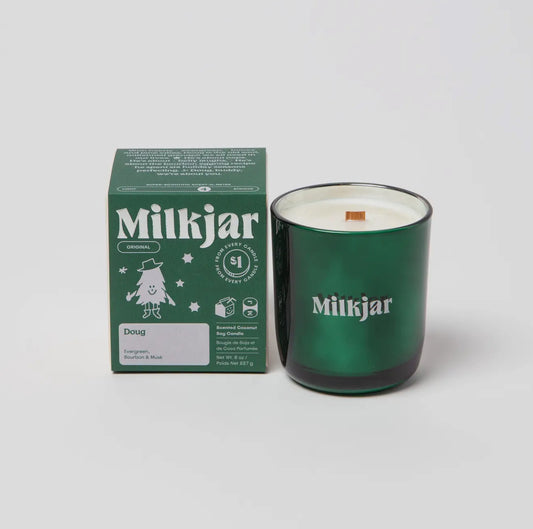 Milk Jar Candle - Doug