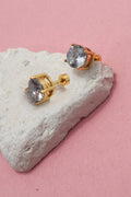 STAINLESS STEEL Round earrings
