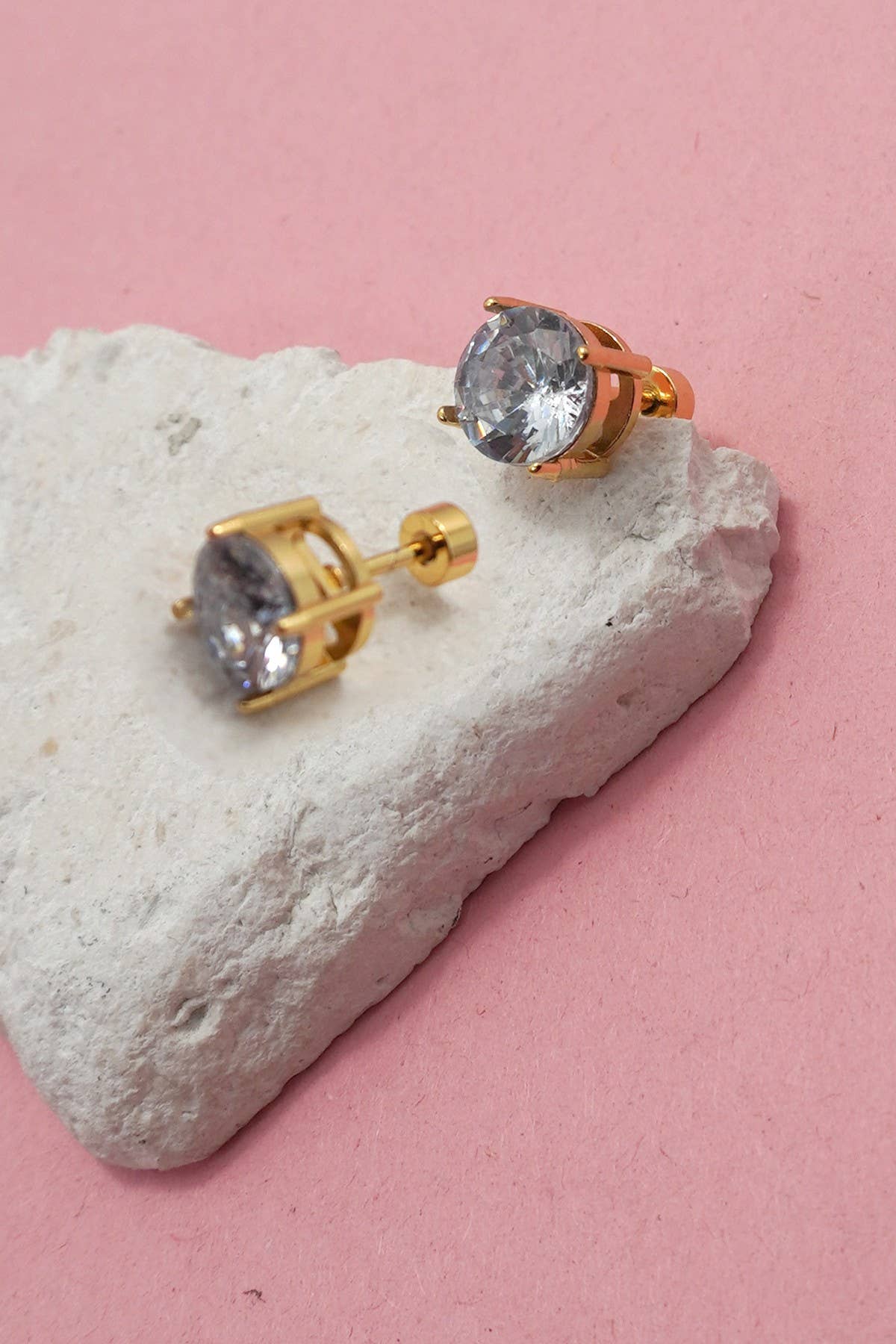 STAINLESS STEEL Round earrings