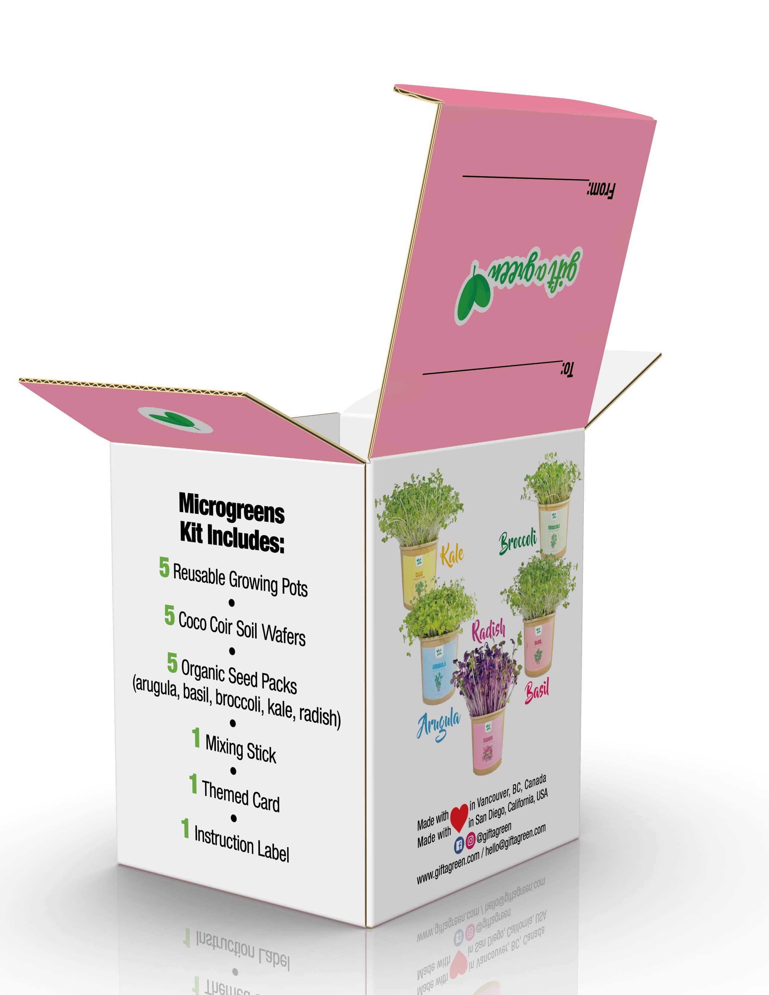 Gift Box - Mother's Day Sow and Grow Organic Microgreens