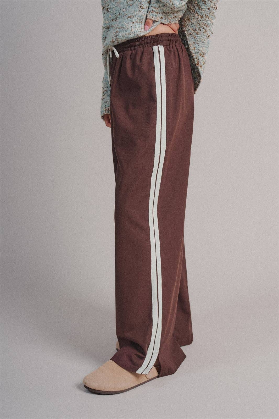 Tory Stripe Linen Track Pant