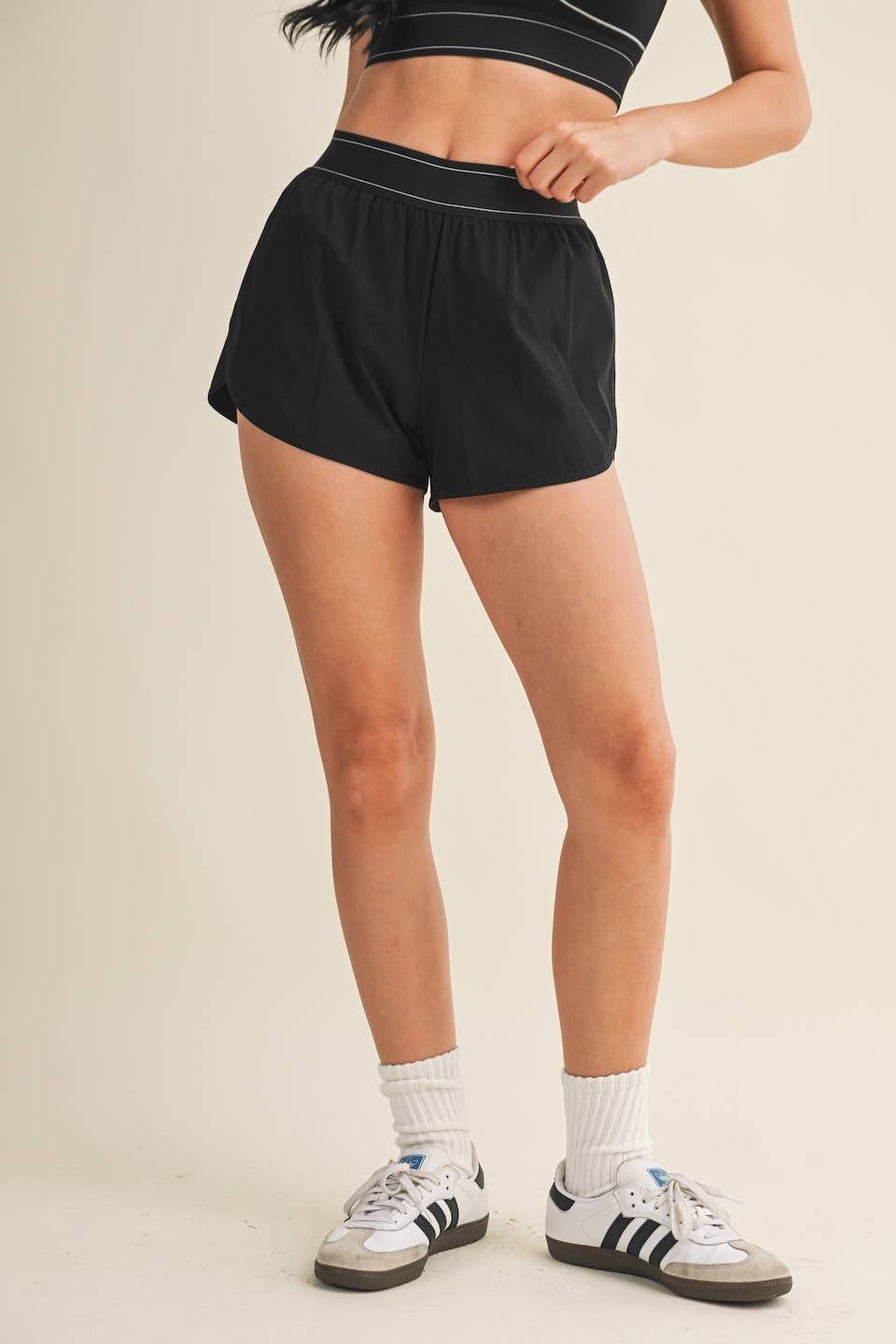 Lightweight Shorts with Elastic Waistband