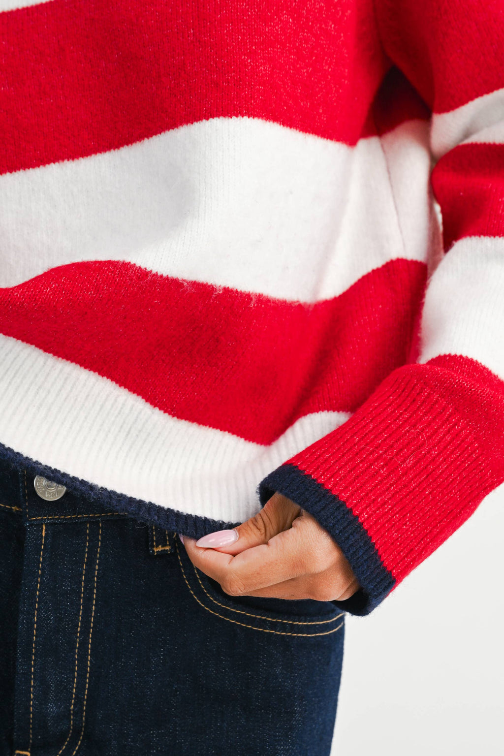 Coastal Stripe Crewneck Sweater