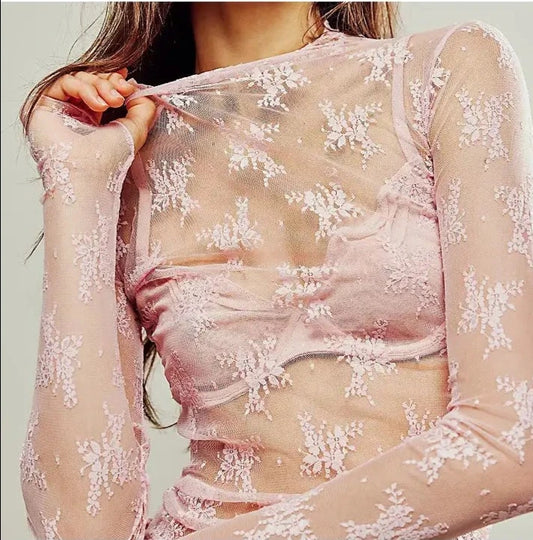 Lux Mesh Layering Top