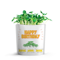 Happy Birthday Organic Microgreens Grow Card | GiftaGreen
