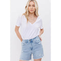 ANTHEMIS HIGH RISE MIDI SHORTS STRETCH