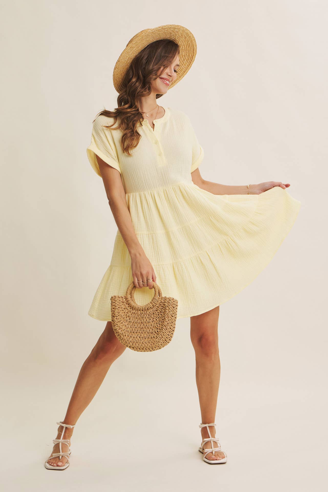 Cloud Tiered Babydoll  Mini
