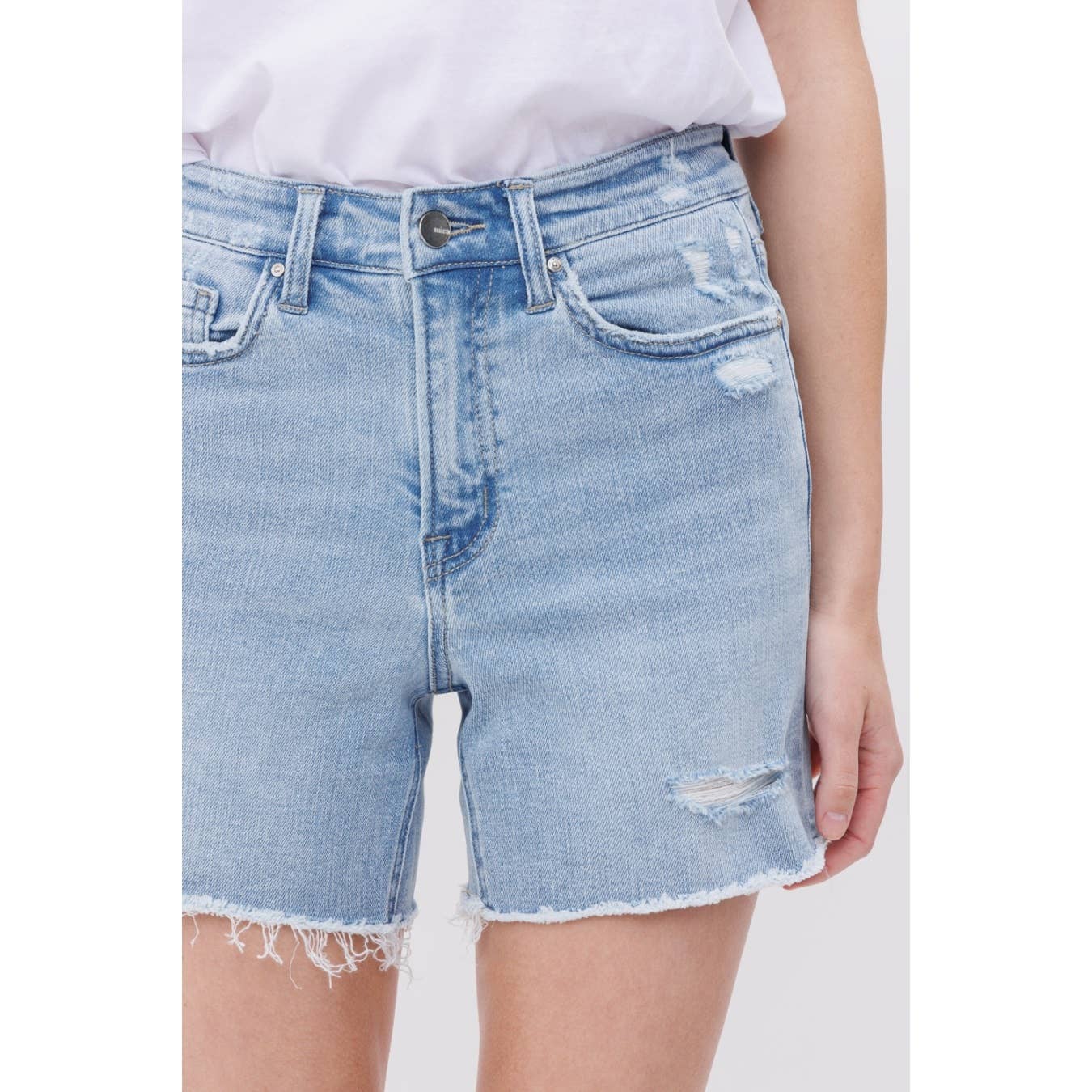 ANTHEMIS HIGH RISE MIDI SHORTS STRETCH