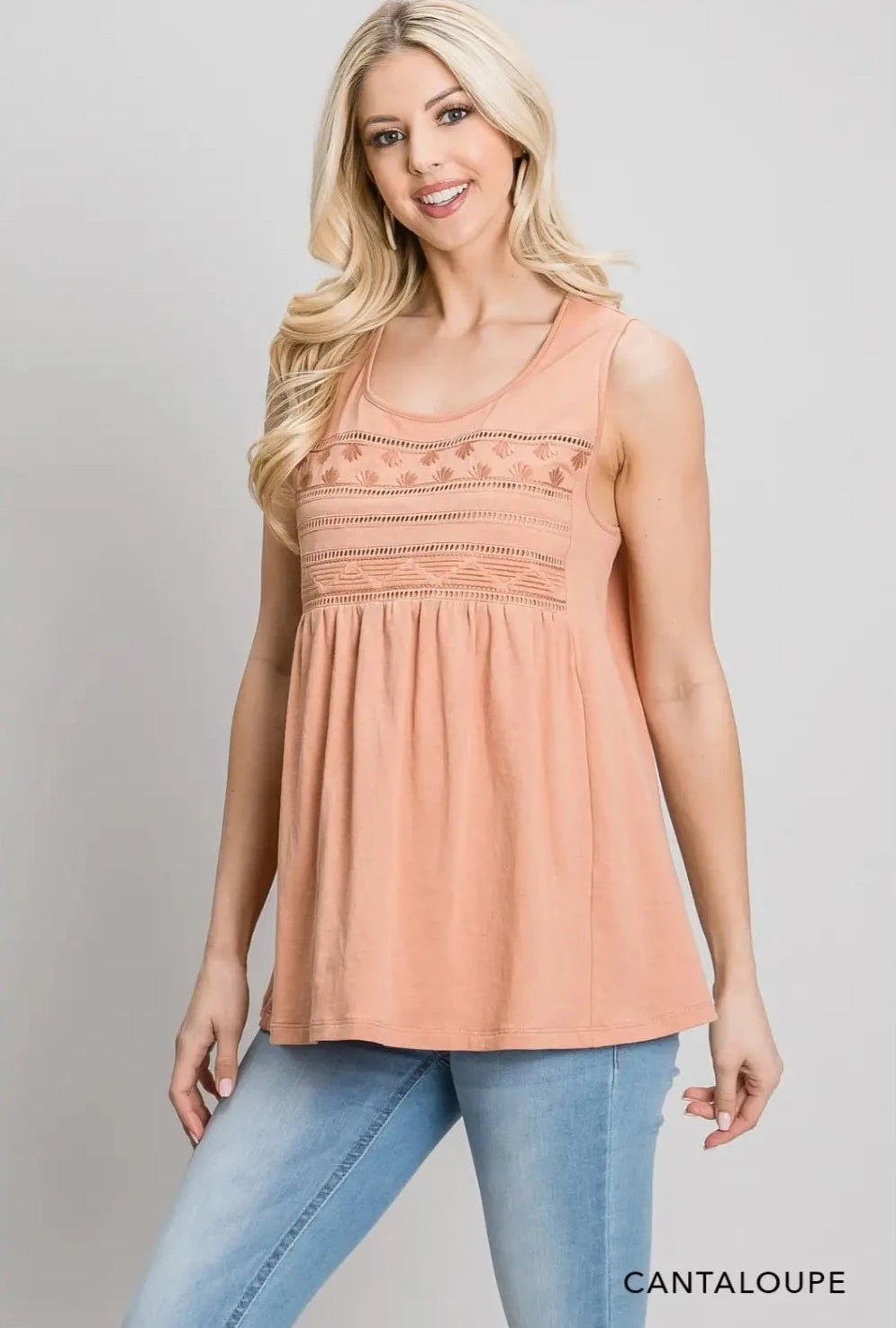 Jessa Embroidered Tank