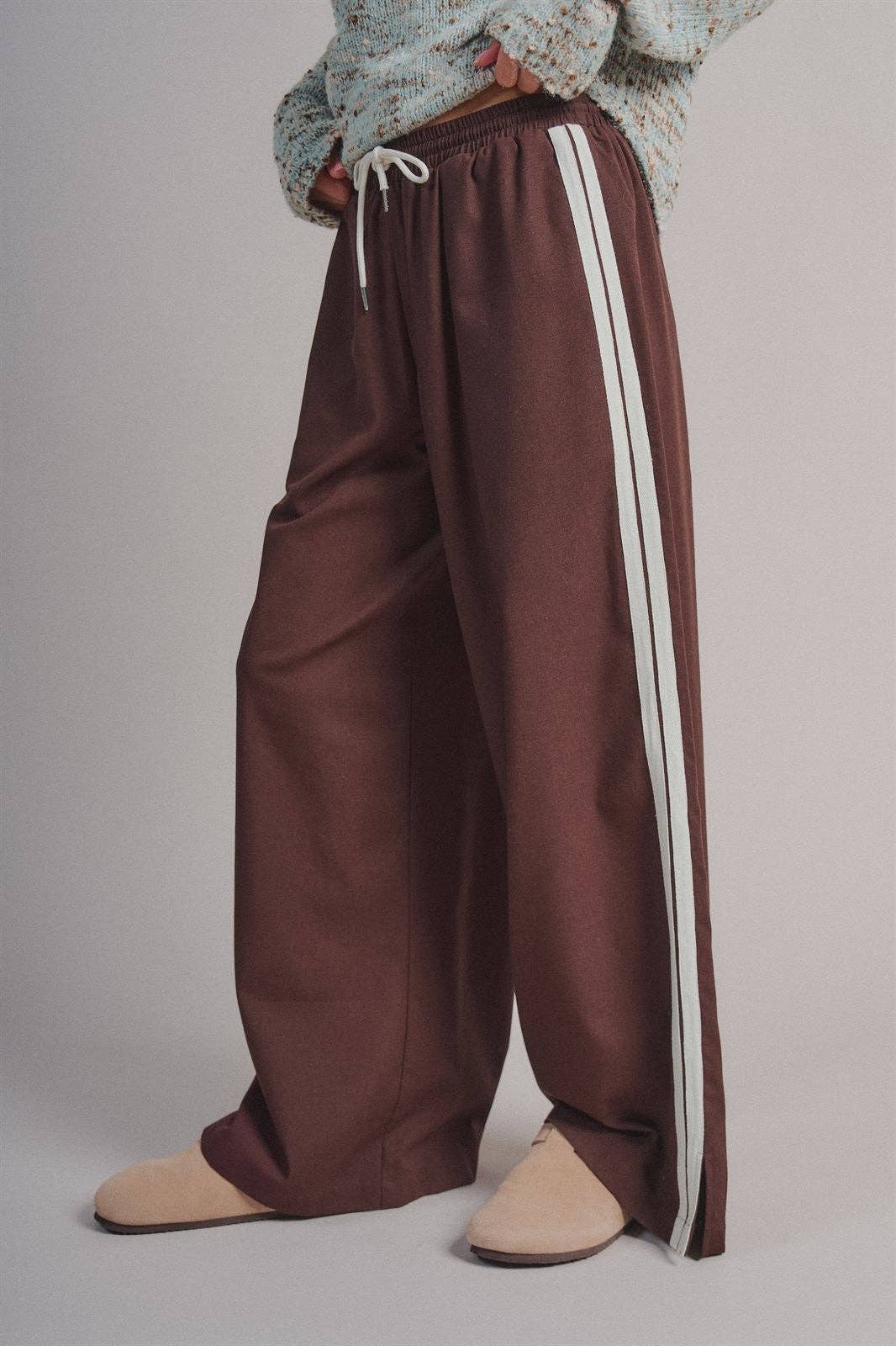 Tory Stripe Linen Track Pant