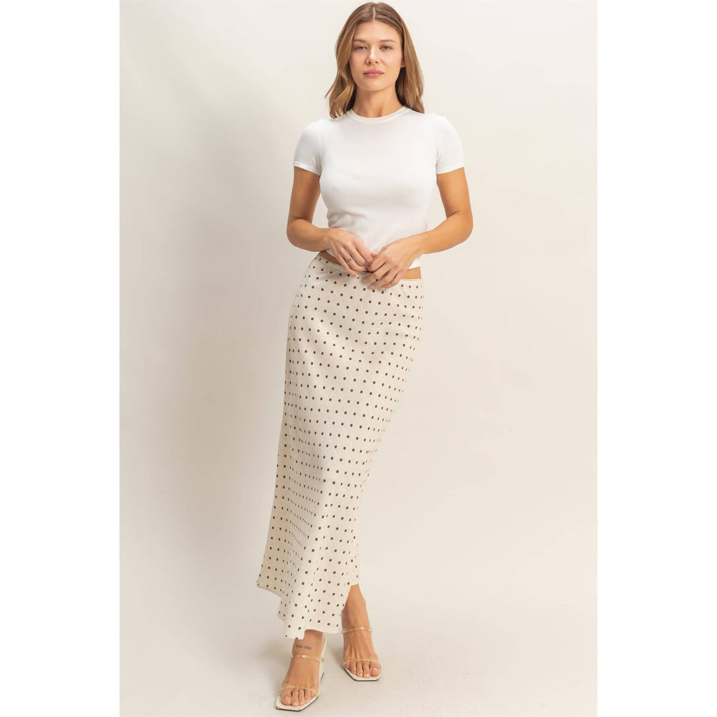 Polka Dot A-Line Skirt