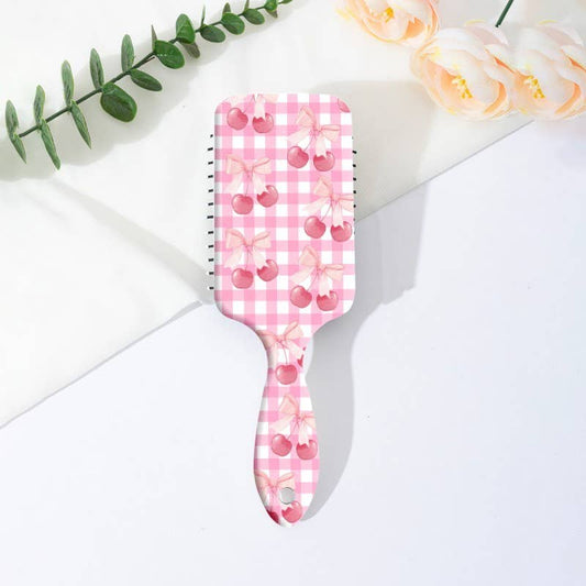 LARGE DETANGLE PADDLE HAIR BRUSH CHERRY