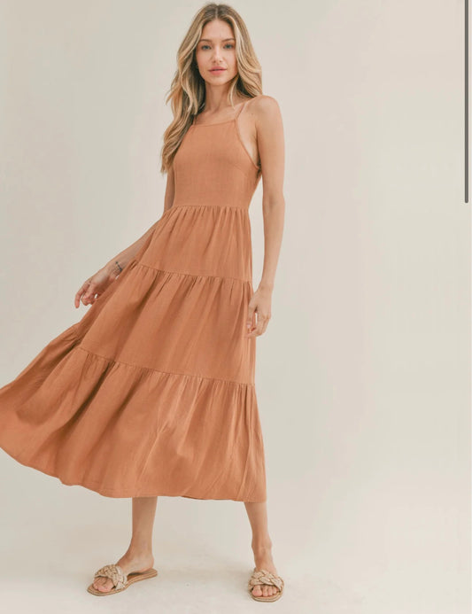 Out West Tiered Maxi Dress