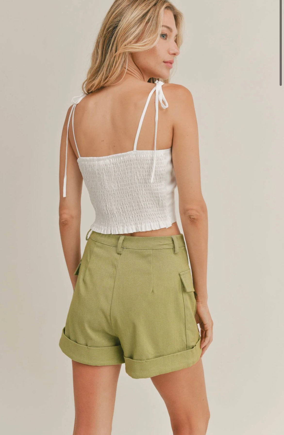 Lillie Tie Strap Crop Top