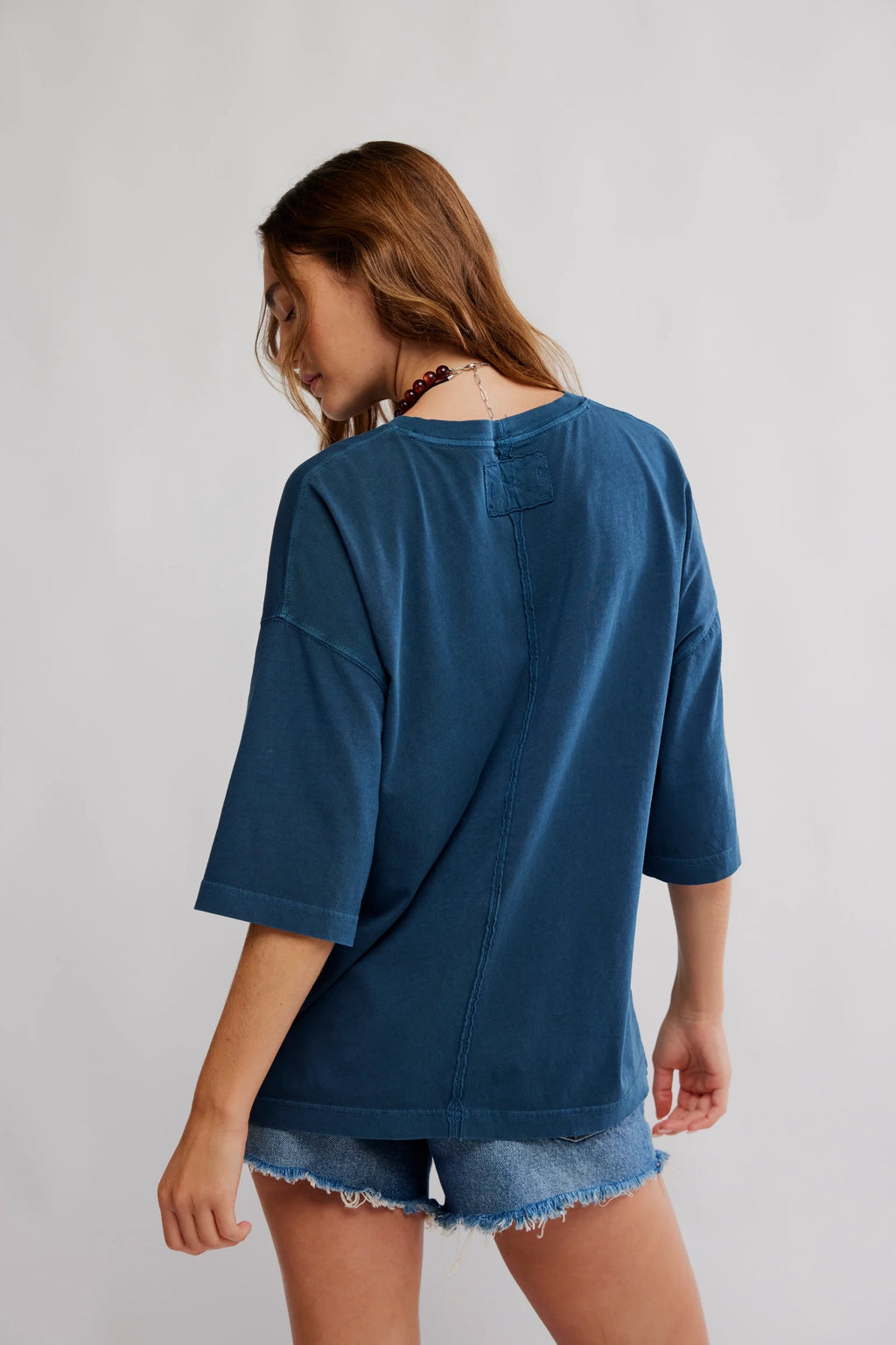 We The Free Perfect Oversized Tee - Varsity Navy