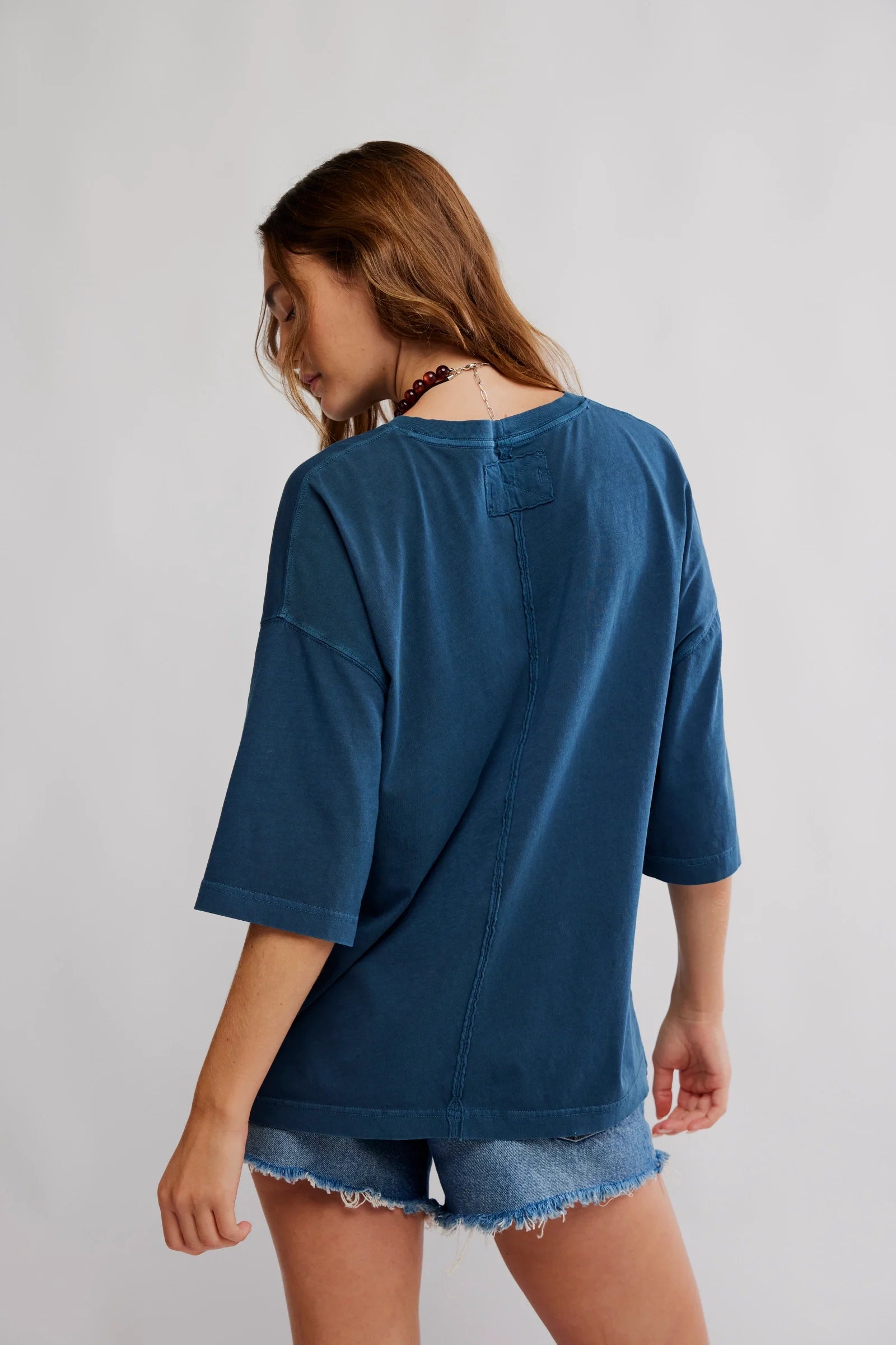We The Free Perfect Oversized Tee - Varsity Navy