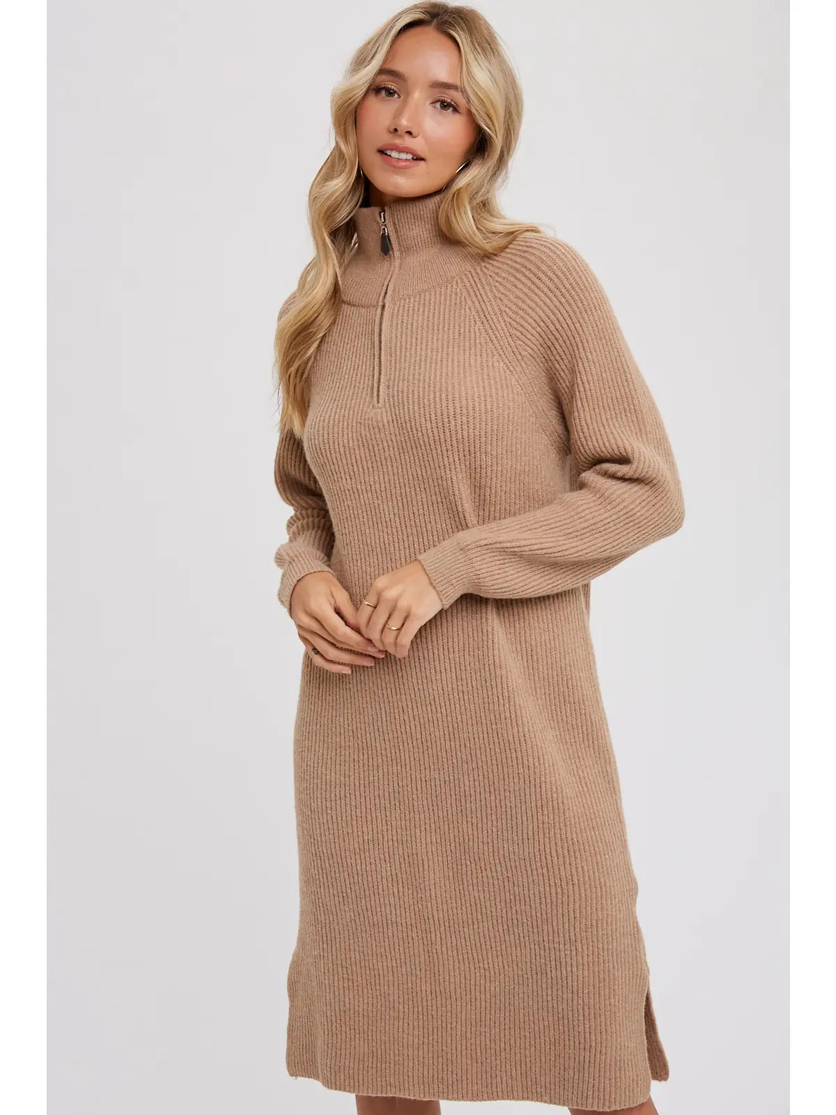 Zip sweater dress sale