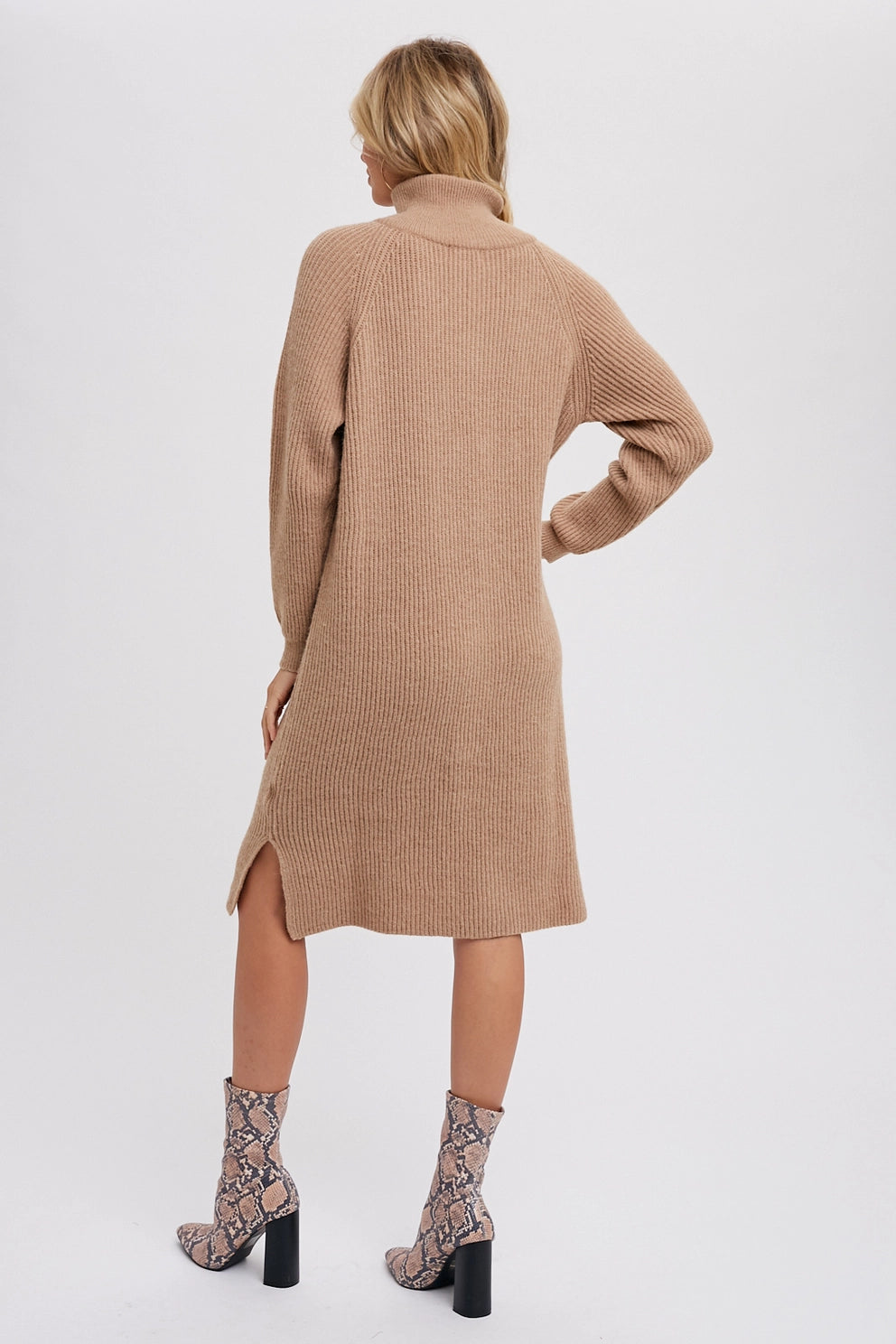 Quarter Zip Sweater Dress