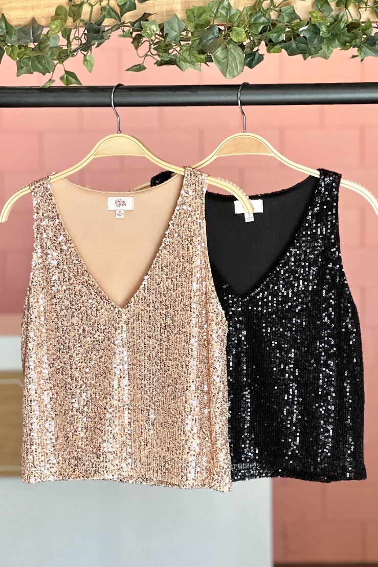 Shining Star Sequin Top