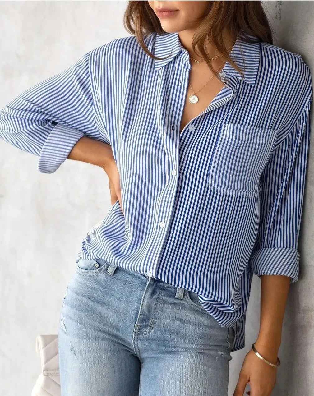 Striped Button Down Shirt