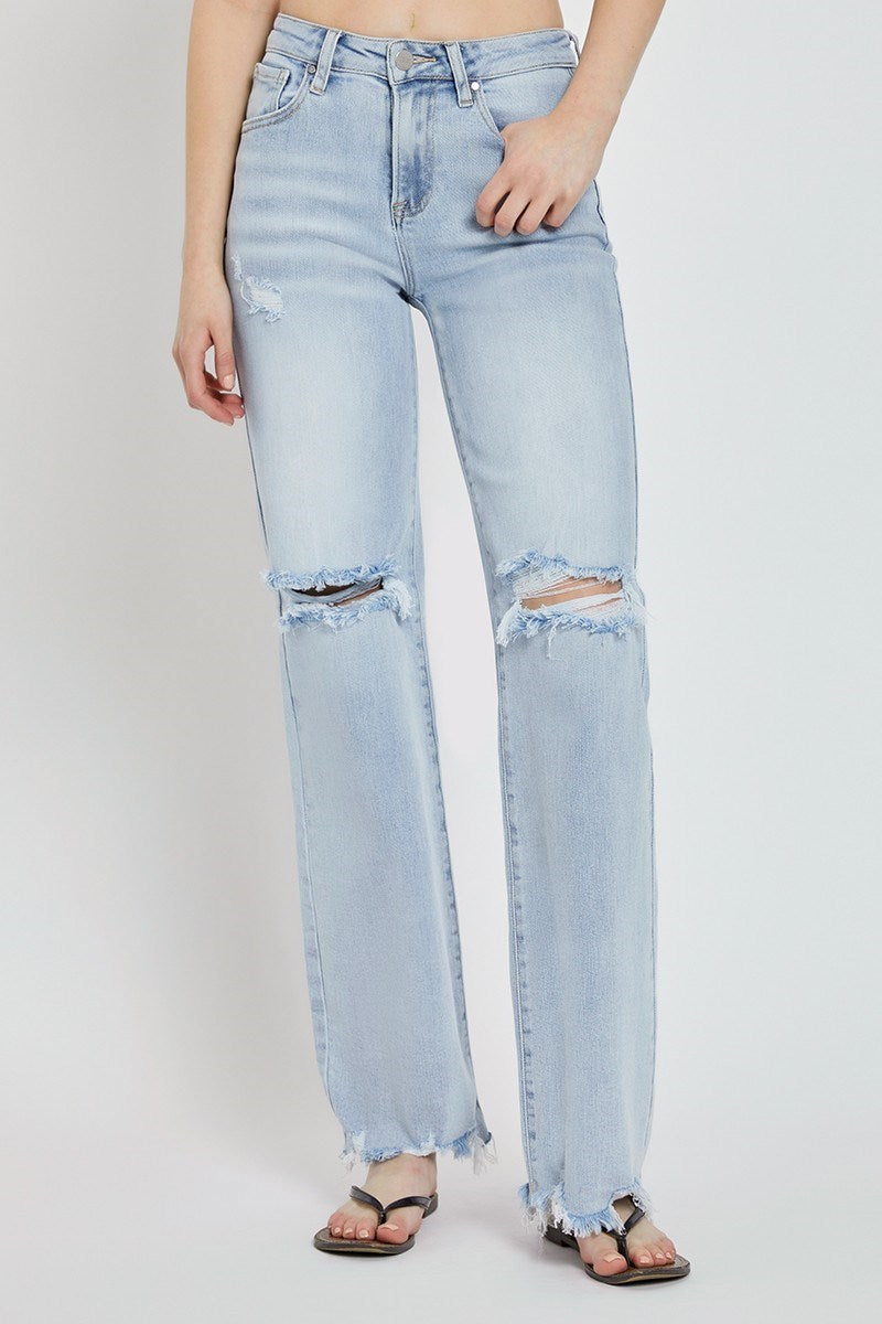 High Rise Wide Leg Jean